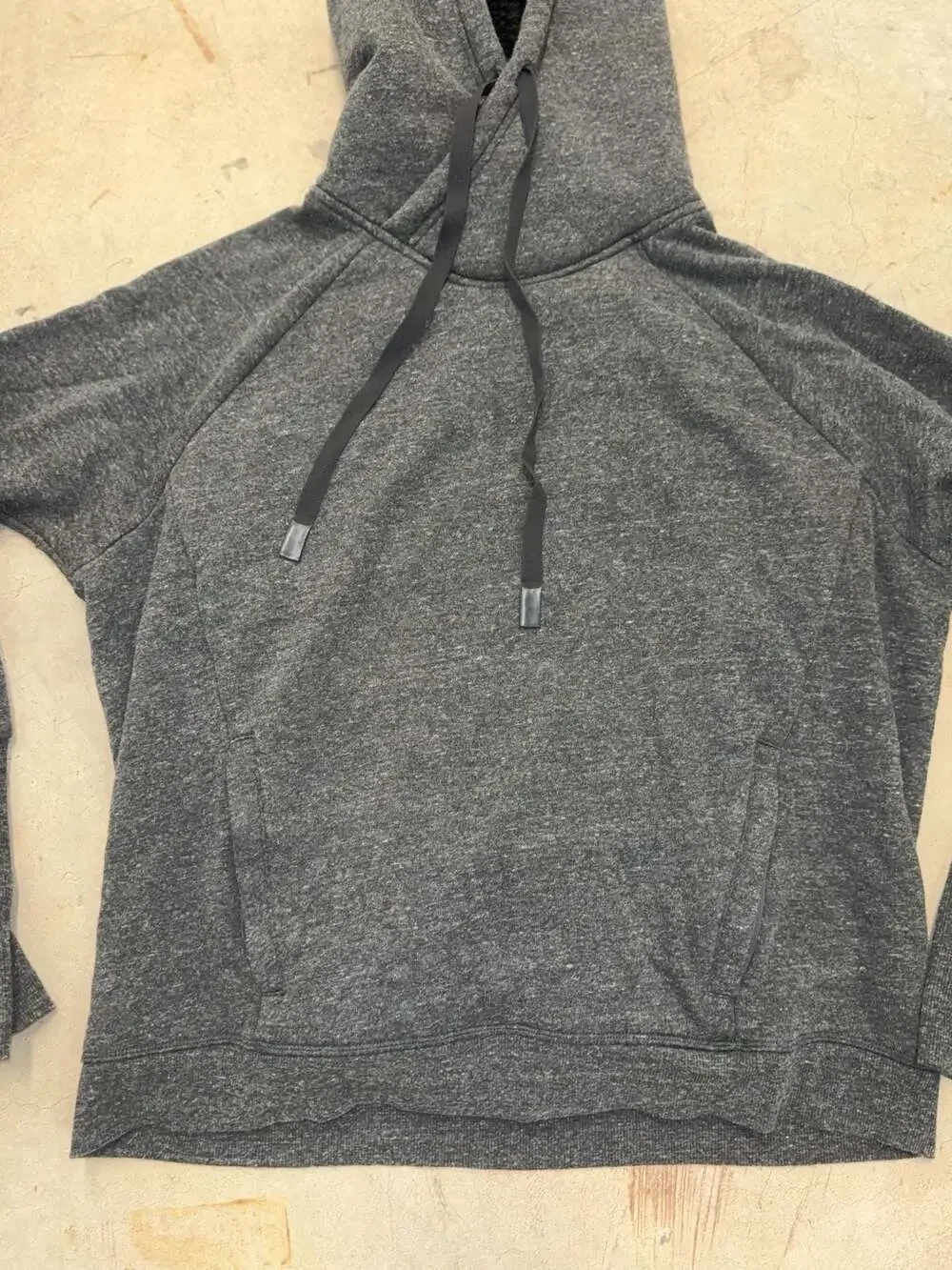 Alo Yoga Frost Long Sleeve Faux Shearling Lined Hoodie Sweatshirt